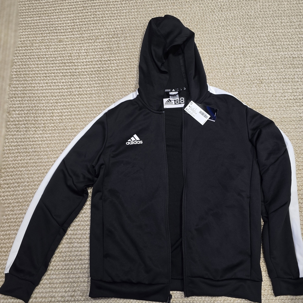 Adidas Black and White Hoodie